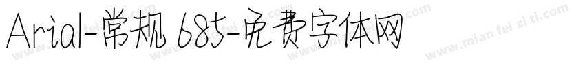 Arial-常规 685字体转换